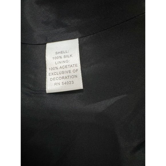 Banana Republic Sz 4 100% Silk Black Strapless Blouse - Picture 4 of 10
